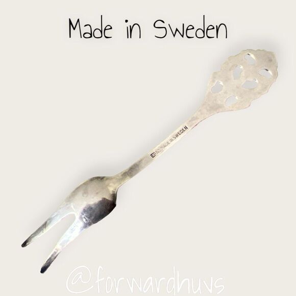 Bundle Sale 3 for $15 | Vintage Mini 2 Prong Fork | EPNS | Sweden Made - Picture 4 of 7
